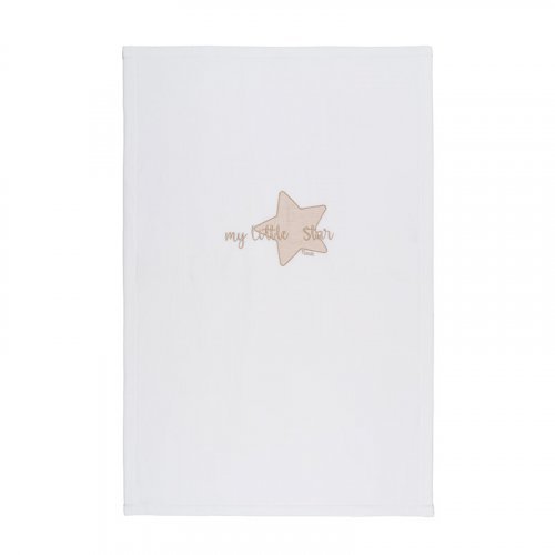 Nanán Coperta letto in pile "My little star" con ricamo beige Qualità Garantita