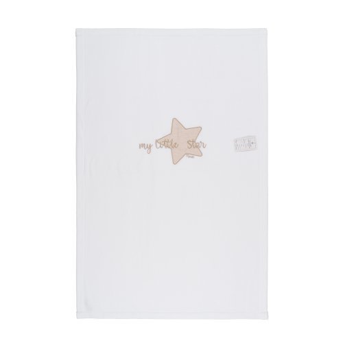Nanán Coperta letto in pile "My little star" con ricamo beige Qualità Garantita