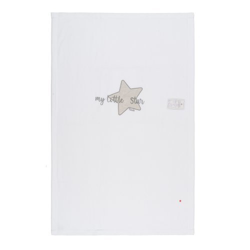 Nanán Coperta letto in pile "My little star" con ricamo grigio Negozi Online