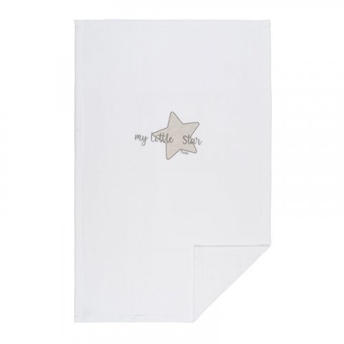 Nanán Coperta letto in pile "My little star" con ricamo grigio Negozi Online