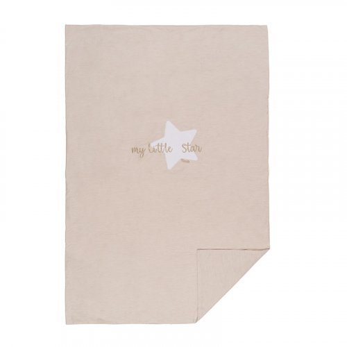 Nanán Coperta letto beige "My little star" in jersey Acquista Ora