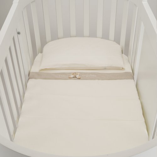 Nanán Lenzuola per Lettino Ovale Set 3pz Tato Saldi Di Fabbrica