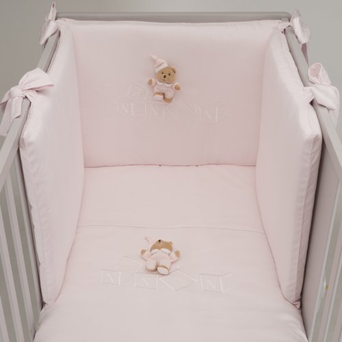 Nanán Set Piumone e Paracolpi 4pz dadini Rosa Offerta Pasqua