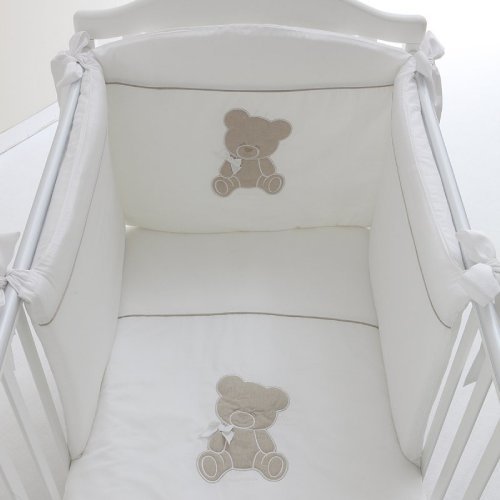 Nanán Set Piumone e Paracolpi 4pz Coccolo Bianco Super Saving Price