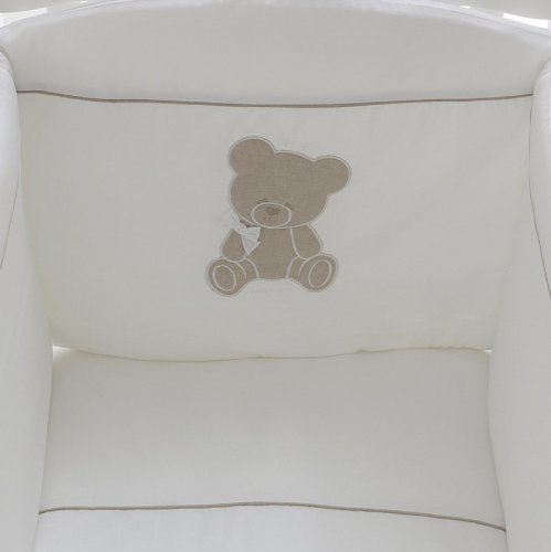 Nanán Set Piumone e Paracolpi 4pz Coccolo Bianco Super Saving Price