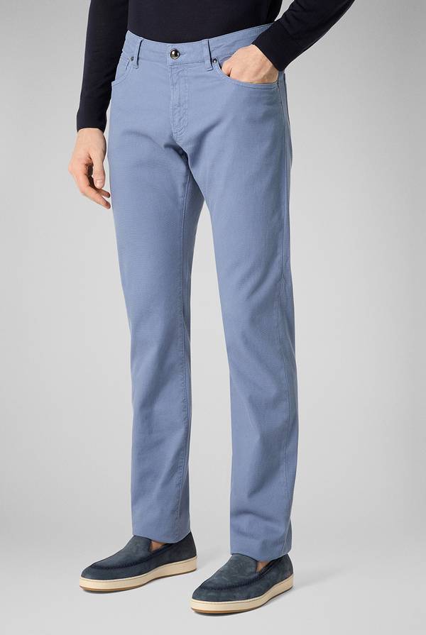 Lab. Pal Zileri Pantalone 5 tasche in cotone stretch tinto in capo Qualità