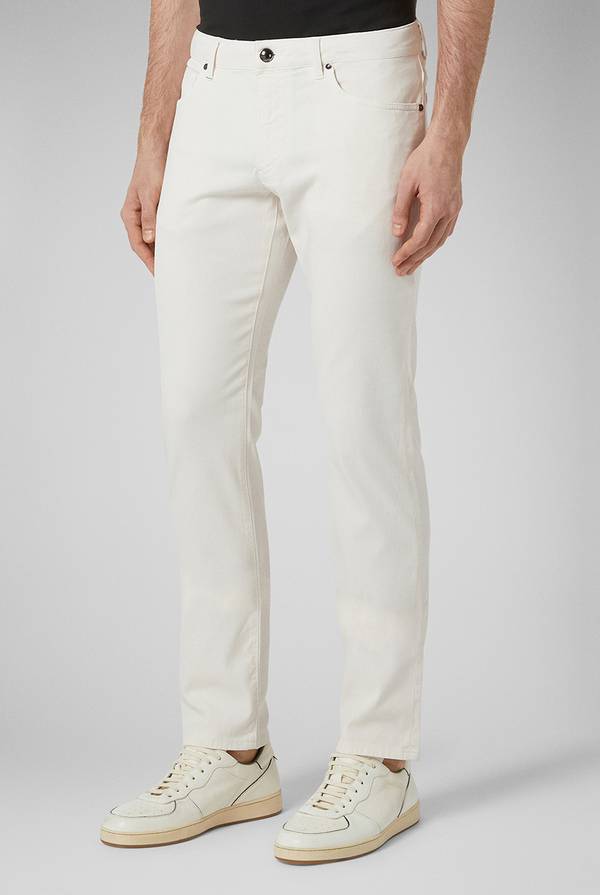Lab. Pal Zileri Pantalone 5 tasche in cotone stretch tinto in capo Negozi Online