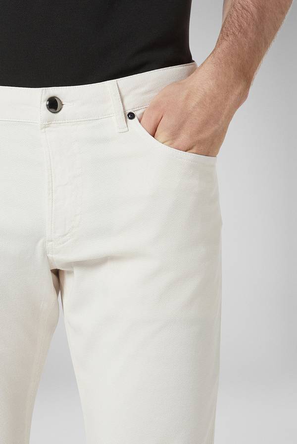 Lab. Pal Zileri Pantalone 5 tasche in cotone stretch tinto in capo Negozi Online