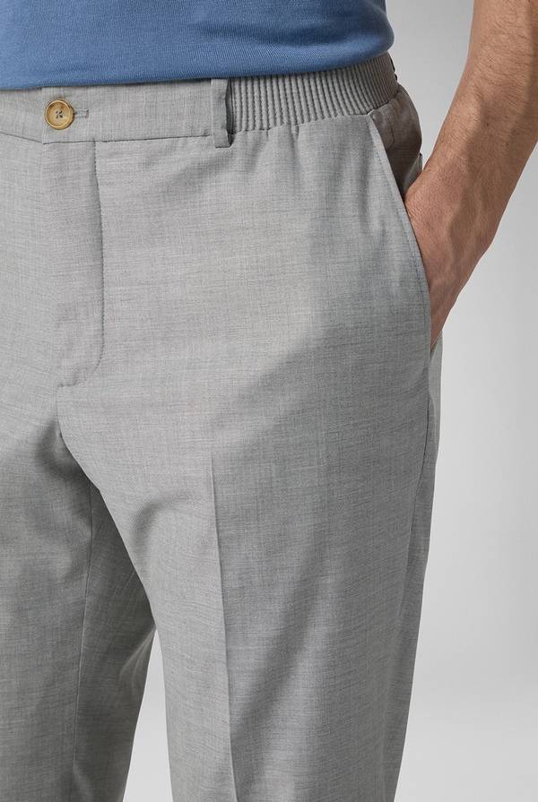 Lab. Pal Zileri Pantalone classico in lana e bamboo Acquista Ora