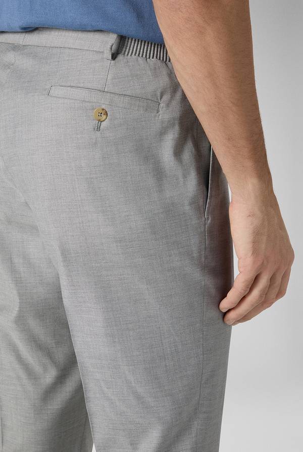 Lab. Pal Zileri Pantalone classico in lana e bamboo Acquista Ora