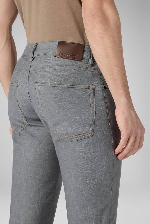 Lab. Pal Zileri Denim 5 tasche effetto lino Sottocosto