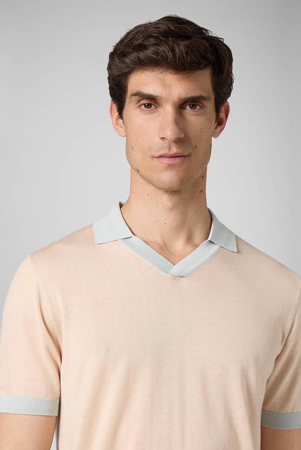 Lab. Pal Zileri Polo a maniche corte con scollo a V Saldi