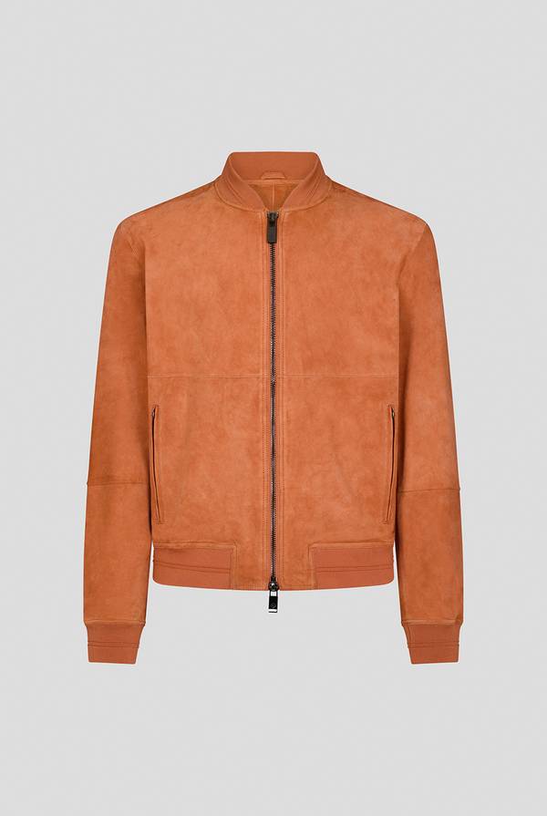 Lab. Pal Zileri Bomber in suede color albicocca Pezzi Unici