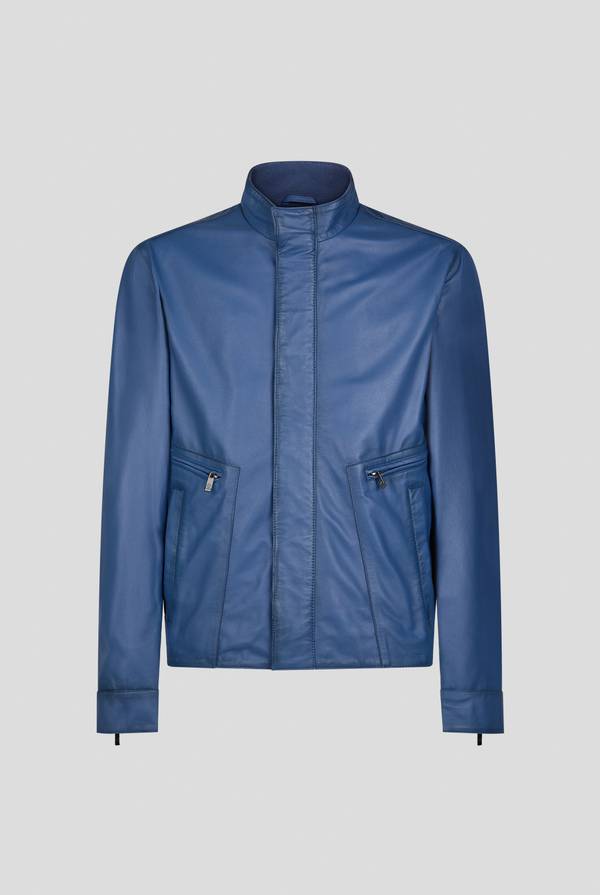 Lab. Pal Zileri Biker in nappa color anice Sconto