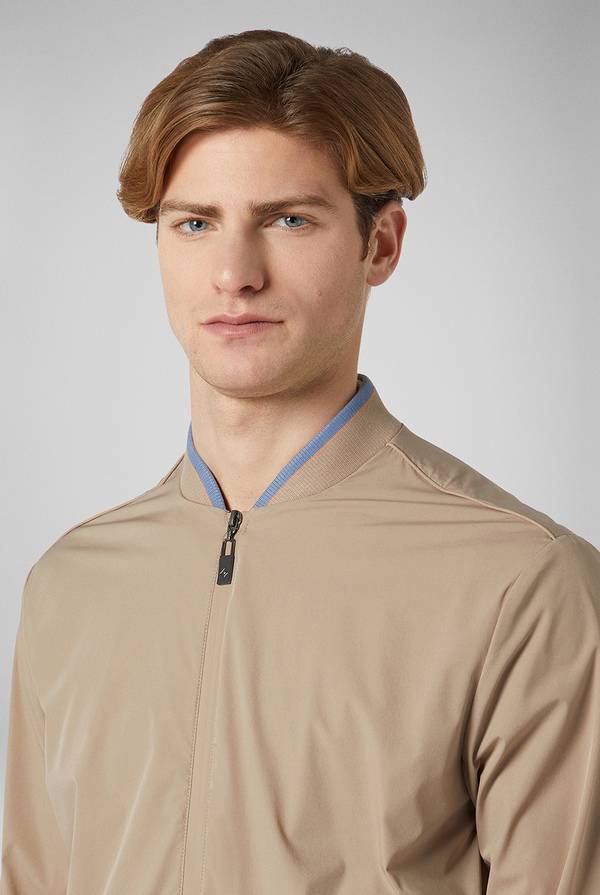 Lab. Pal Zileri Bomber in soft shell color tortora Saldi