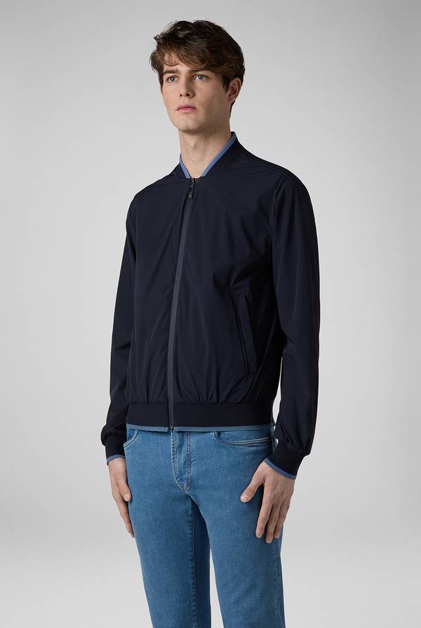 Lab. Pal Zileri Bomber in soft shell color tortora Vendita Calda