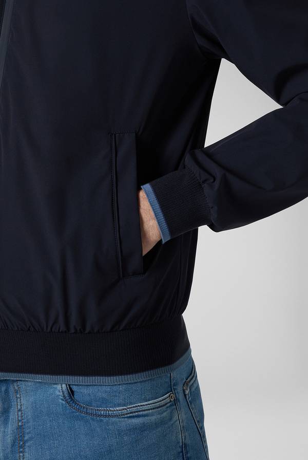 Lab. Pal Zileri Bomber in soft shell color tortora Vendita Calda