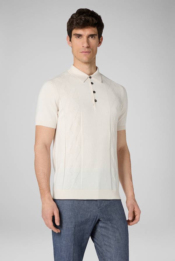 Lab. Pal Zileri Polo in maglia con calati 2025