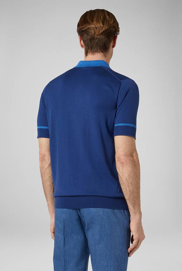 Lab. Pal Zileri Polo in maglia con dettagli a contrasto Italy