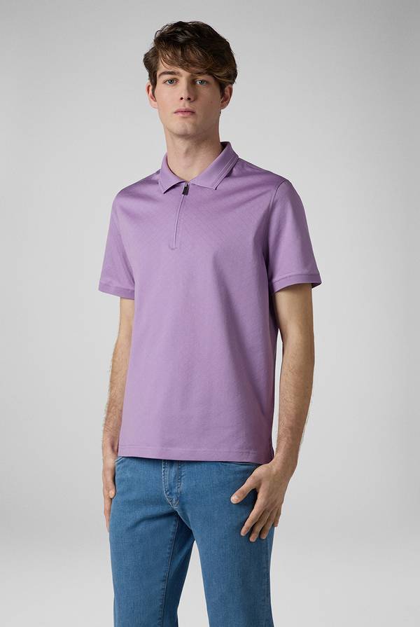 Lab. Pal Zileri Polo con monogramma allover Pezzi Unici
