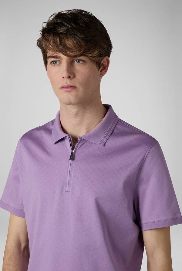 Lab. Pal Zileri Polo con monogramma allover Pezzi Unici