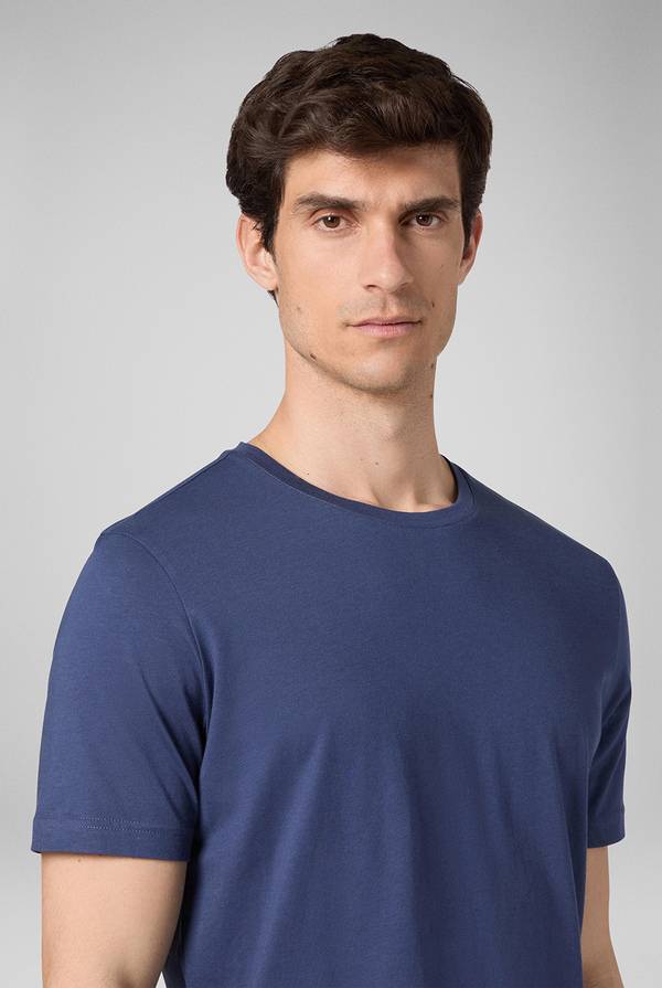 Lab. Pal Zileri T-Shirt in cotone nel colore blu Negozi Online