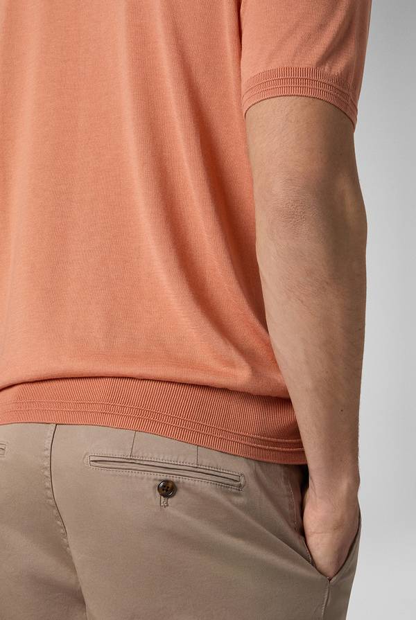 Lab. Pal Zileri Polo in cotone e tencel Consegna Veloce