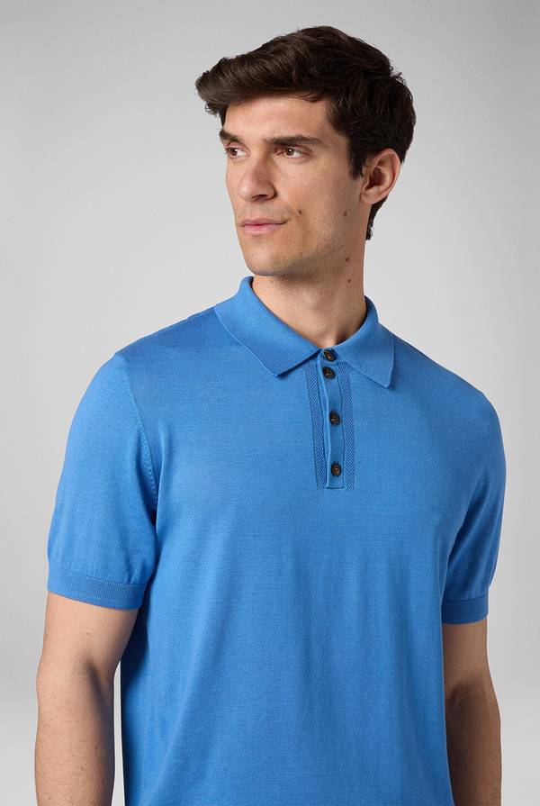 Lab. Pal Zileri Polo in maglia di lana e seta Fino Al -60%