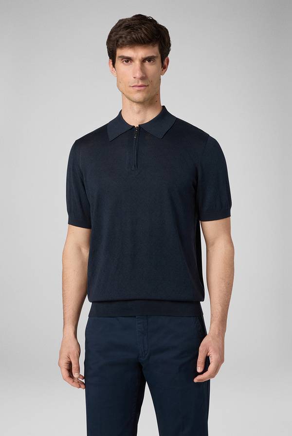 Lab. Pal Zileri Polo jacquard con monogramma pz Shopping Online