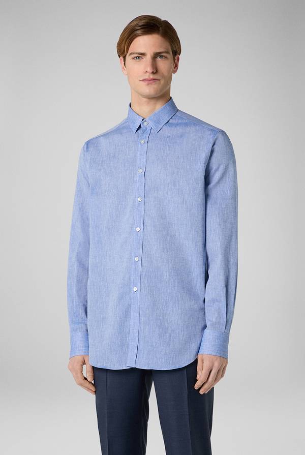 Lab. Pal Zileri Camicia in lino e cotone Presa