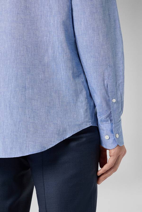 Lab. Pal Zileri Camicia in lino e cotone Presa
