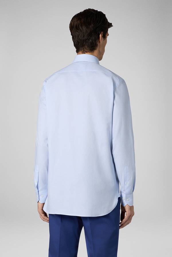 Lab. Pal Zileri Camicia azzurra con micro struttura Hotsell