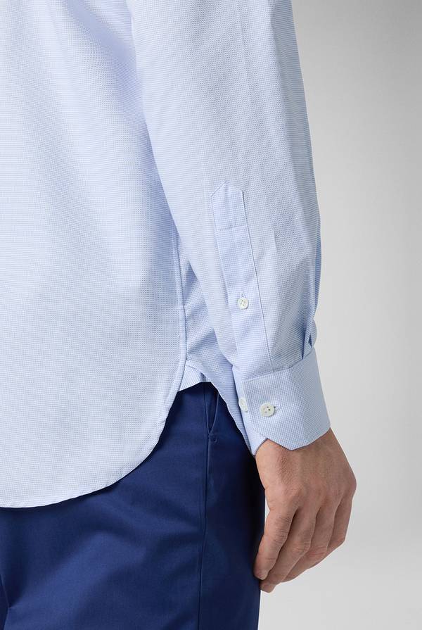 Lab. Pal Zileri Camicia azzurra con micro struttura Hotsell