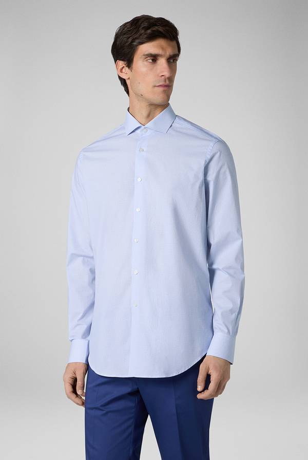 Lab. Pal Zileri Camicia collo Torino azzurra Vendita Calda