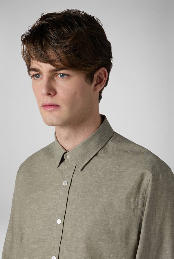 Lab. Pal Zileri Camicia in lino e cotone Saldi