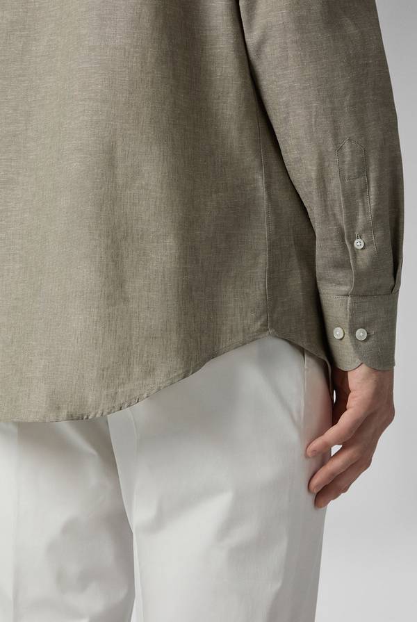 Lab. Pal Zileri Camicia in lino e cotone Saldi