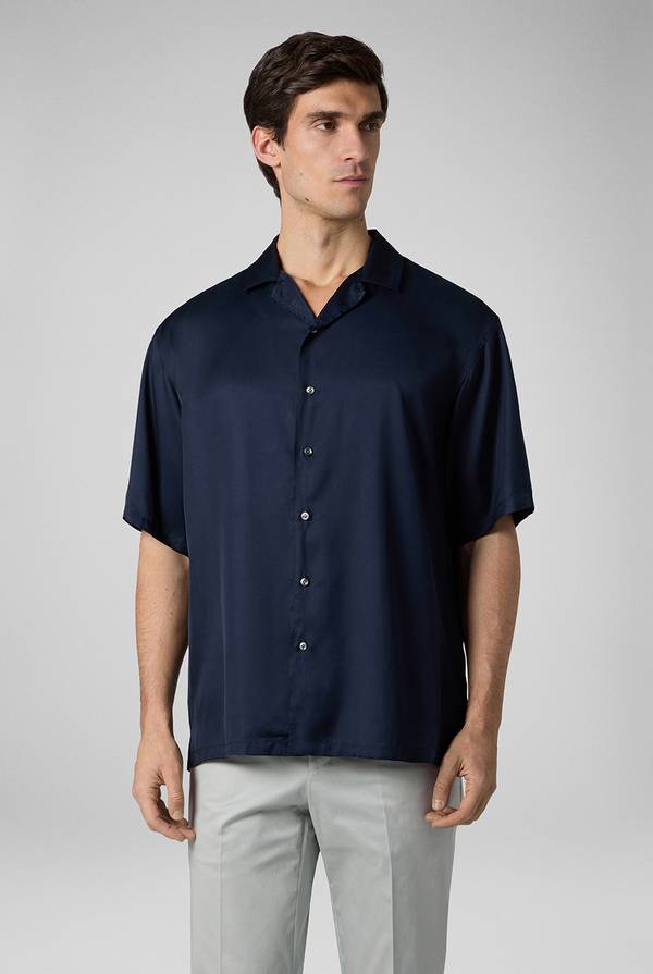 Lab. Pal Zileri Camicia bowling blu navy Negozio