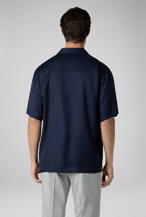 Lab. Pal Zileri Camicia bowling blu navy Negozio