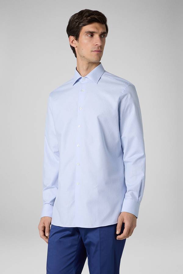Lab. Pal Zileri Camicia in puro cotone jacquard Vendita Economica