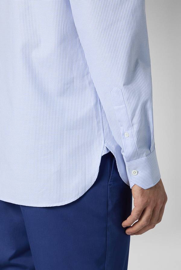 Lab. Pal Zileri Camicia in puro cotone jacquard Vendita Economica