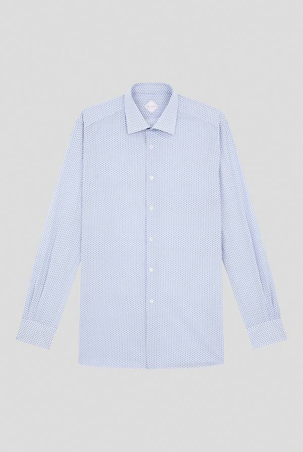 Lab. Pal Zileri Camicia in puro cotone con stampa circolare Saldi Di Fabbrica