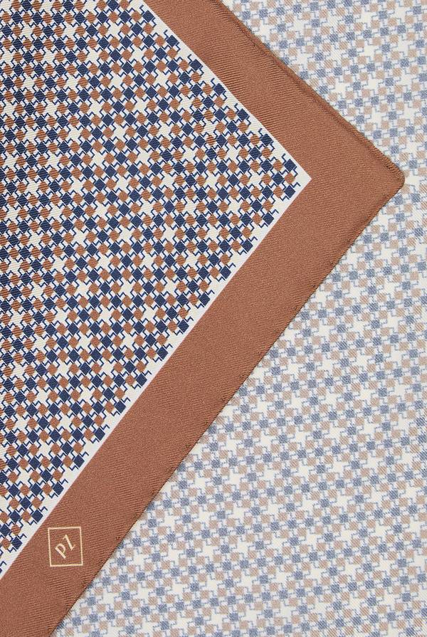 Lab. Pal Zileri Pochette in seta pied de poule In Linea