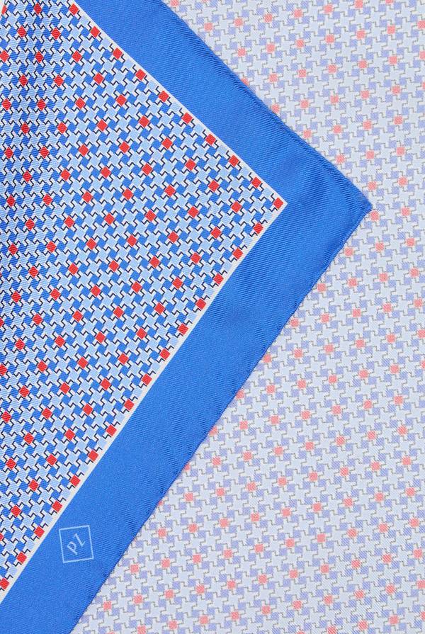 Lab. Pal Zileri Pochette in seta pied de poule Promozione