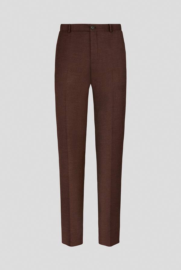 Lab. Pal Zileri Pantalone classico in lana e bamboo Vendita Calda