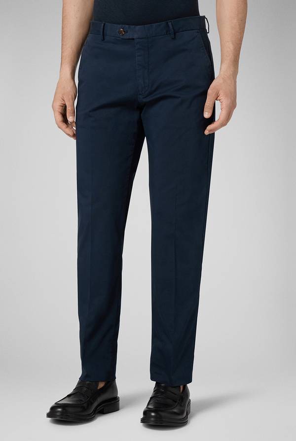 Lab. Pal Zileri Chino in cotone stretch tinto in capo Pezzi Unici