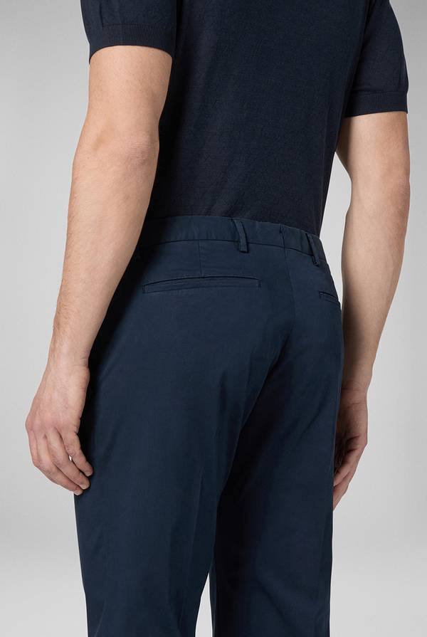 Lab. Pal Zileri Chino in cotone stretch tinto in capo Pezzi Unici