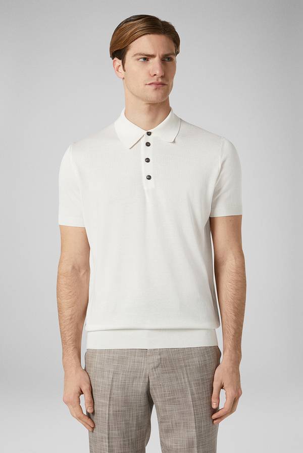 Lab. Pal Zileri Polo in maglia di seta e cotone Promozione Limitata