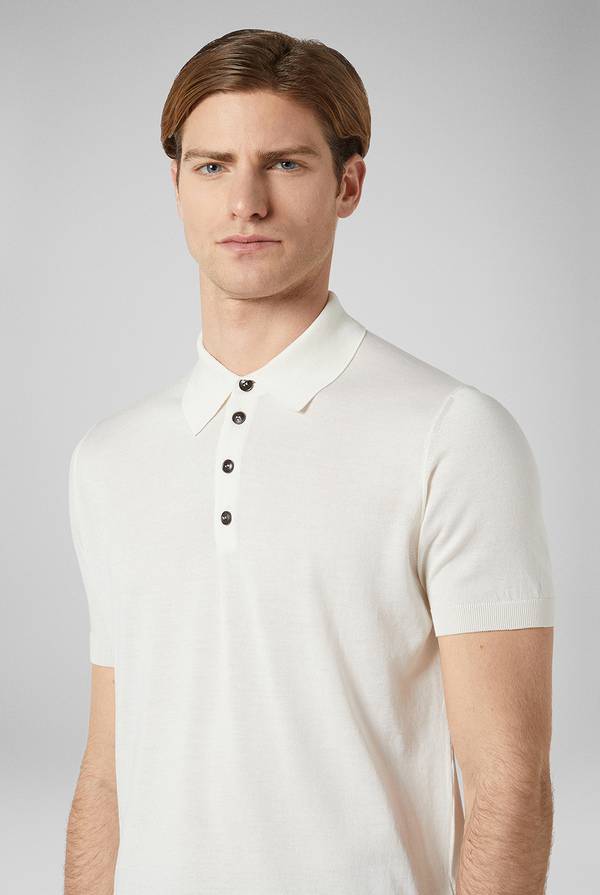 Lab. Pal Zileri Polo in maglia di seta e cotone Promozione Limitata