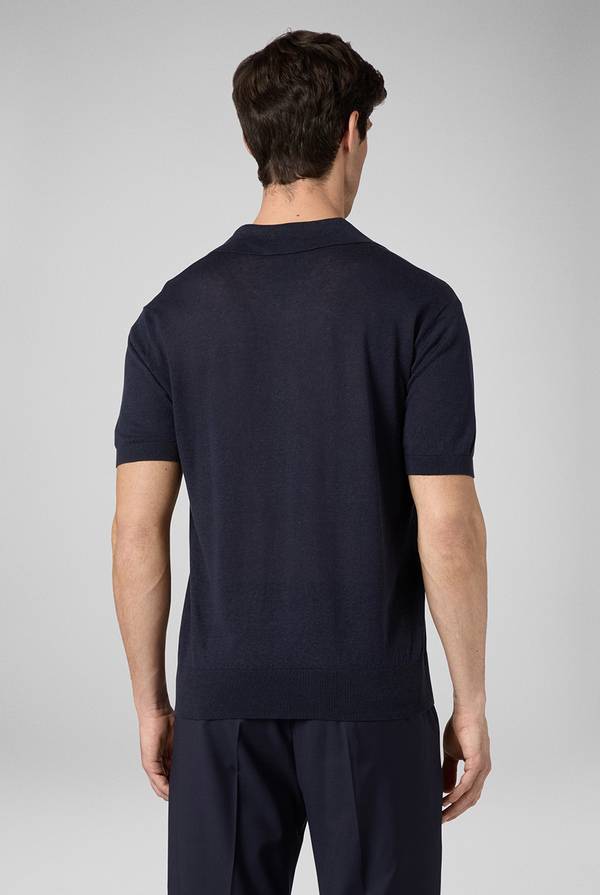 Lab. Pal Zileri Polo in maglia di lino e seta color senape Affare Del Giorno