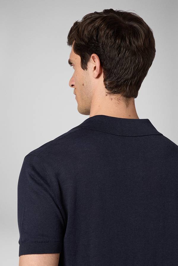 Lab. Pal Zileri Polo in maglia di lino e seta color senape Affare Del Giorno